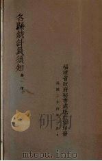 各县统计员须知  第1种   1935  PDF电子版封面    福建省政府秘书处统计室编 