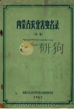 内蒙古农业害虫名录  初稿（1962 PDF版）