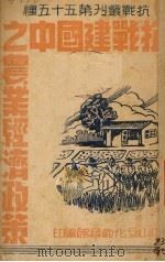 抗战建国中之农业经济政策   1938  PDF电子版封面    胡元民著 