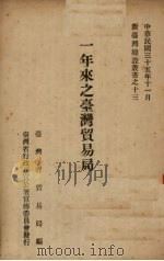 一年来之台湾贸易局   1946  PDF电子版封面    台湾省贸易局编 