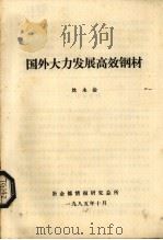 国外大力发展高效钢材   1985  PDF电子版封面    沈永淦编 