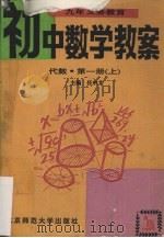 九年义务教育初中数学教案  代数  第1册  上   1993  PDF电子版封面  7303024735  任中文主编 