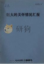 巨大的关怀情况汇报   1992  PDF电子版封面    《巨大关怀》文集编辑部 