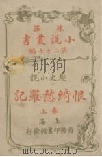 恨绮愁罗记  历史小说卷  上（1914 PDF版）