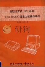 微型计算机 PC系列 True BASIC语言上机操作手册（1994 PDF版）