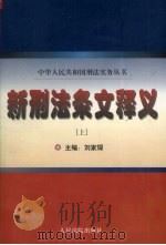 新刑法条文释义  上   1999  PDF电子版封面  7800565033  刘家琛编 