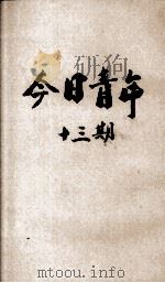 今日青年  第13期     PDF电子版封面    今日青年月刊社主编 