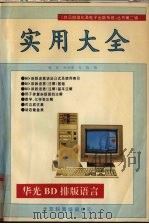 华光BD排版语言实用大全   1992  PDF电子版封面    程晨，郑兴迪，戈格编 