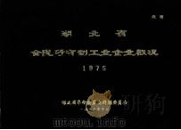 湖北省全民所有制工业企业概况  1975   1976  PDF电子版封面    湖北省革命委员会计划委员会 