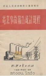 电业事故报告统计规程     PDF电子版封面    1951 