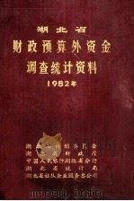 湖北省财政预算外资金调查统计资料  1982年（1984 PDF版）