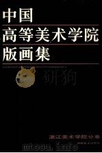 中国高等美术学院版画集  浙江美术学院分卷   1987  PDF电子版封面  7535601022  邬继德主编 