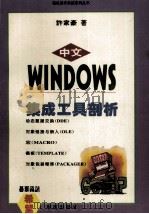 中文Windows集成工具剖析   1994  PDF电子版封面  7507708047  许家豪编著；谢小兵改编 