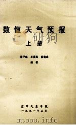 数值天气预报  上   1991  PDF电子版封面    翟子航，王蒸民，苏晓冰编著 