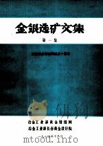 金银选矿文集  第1集   1984  PDF电子版封面     