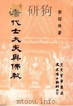 唐代士大夫与佛教（1993 PDF版）