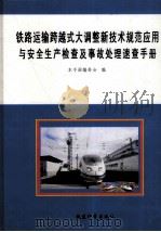 铁路运输跨越式大调整新技术规范应用与安全生产检查机事故处理速查手册  6（ PDF版）