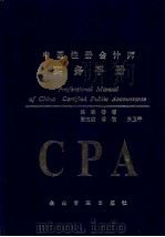 中国注册会计师实务手册   1995  PDF电子版封面  7800015246  潘博主编 