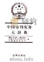 中国审判实务大辞典  上   1994  PDF电子版封面  7503614757  最高人民法院，中国法学会，中国应用法学研究所，中国律师研究所 