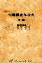 中国历史年代表  初稿  仅供学习参考     PDF电子版封面     