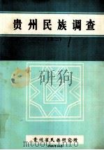 贵州民族调查  之二   1984  PDF电子版封面    贵州省民族研究所 