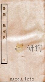 嘉庆一统志表  7     PDF电子版封面     