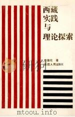 西藏实践与理论探索   1990  PDF电子版封面  7223003707  李维伦著 