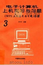 电子计算机上机实习与习题  3   1995  PDF电子版封面  7504429120  苏传芳主编 