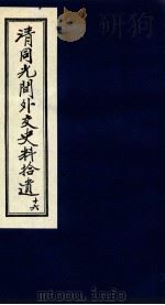 清同光间外交史料拾遗  16   1991  PDF电子版封面    吴丰培编 