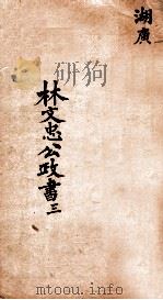 林文忠公政书  3   1876  PDF电子版封面    （清）林则徐撰 
