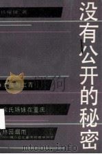 没有公开的秘密   1986  PDF电子版封面  10355·889  杨耀健著 