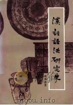 汉语语法研究史   1991  PDF电子版封面    朱林清著 