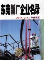 东莞新厂企业名录  2008-2009分各镇区（ PDF版）