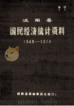 汉阳县国民经济统计资料  1949-1978   1979  PDF电子版封面    汉阳县统计局 