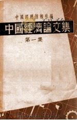中国经济论文集  第1集   1936  PDF电子版封面     