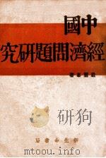 中国经济问题研究   1937  PDF电子版封面     