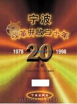 宁波改革开放二十年  下   1998  PDF电子版封面  7806022546  马玉娟，朱世祥编著 