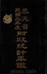奉天省民国九年度财政统计年鉴   1924  PDF电子版封面     