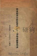 冀东防共自治政府沿海输入货物查验费率表   1936  PDF电子版封面     