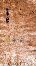 湖南文徵  卷81-82     PDF电子版封面     