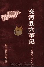 交河县大事记  1949-1983（1987 PDF版）