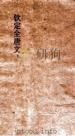 钦定全唐文  卷117-118（ PDF版）