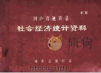 河南省通许县社会经济统计资料  1989年   1990  PDF电子版封面    通许县统计局编 