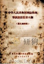 中华人民共和国刑法和刑事诉讼法选讲大纲（1979 PDF版）