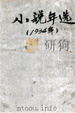 一九三四小说年选  普及版  第1回   1935  PDF电子版封面    中国小说年选社编 