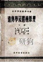 高等学校教学用书  遗传学几种选种原理  下   1957  PDF电子版封面  13010·324  H.B.杜耳宝著；王在德，尹良，米景九等合译 