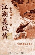 江湖义贼传  长篇武侠小说  2   1935  PDF电子版封面    张恂九著 