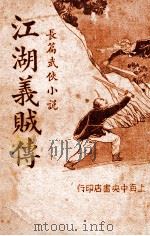 江湖义贼传  长篇武侠小说  3   1935  PDF电子版封面    张恂九著 