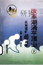 改革潮涌平顶山  庆祝平顶山矿务局建矿四十周年  下   1995  PDF电子版封面    陈兆华，梁尤平主编 