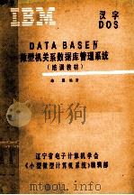 DATA BASE Ⅳ微型机关系数据库管理系统  培训教材   1990  PDF电子版封面    朱禹编著 